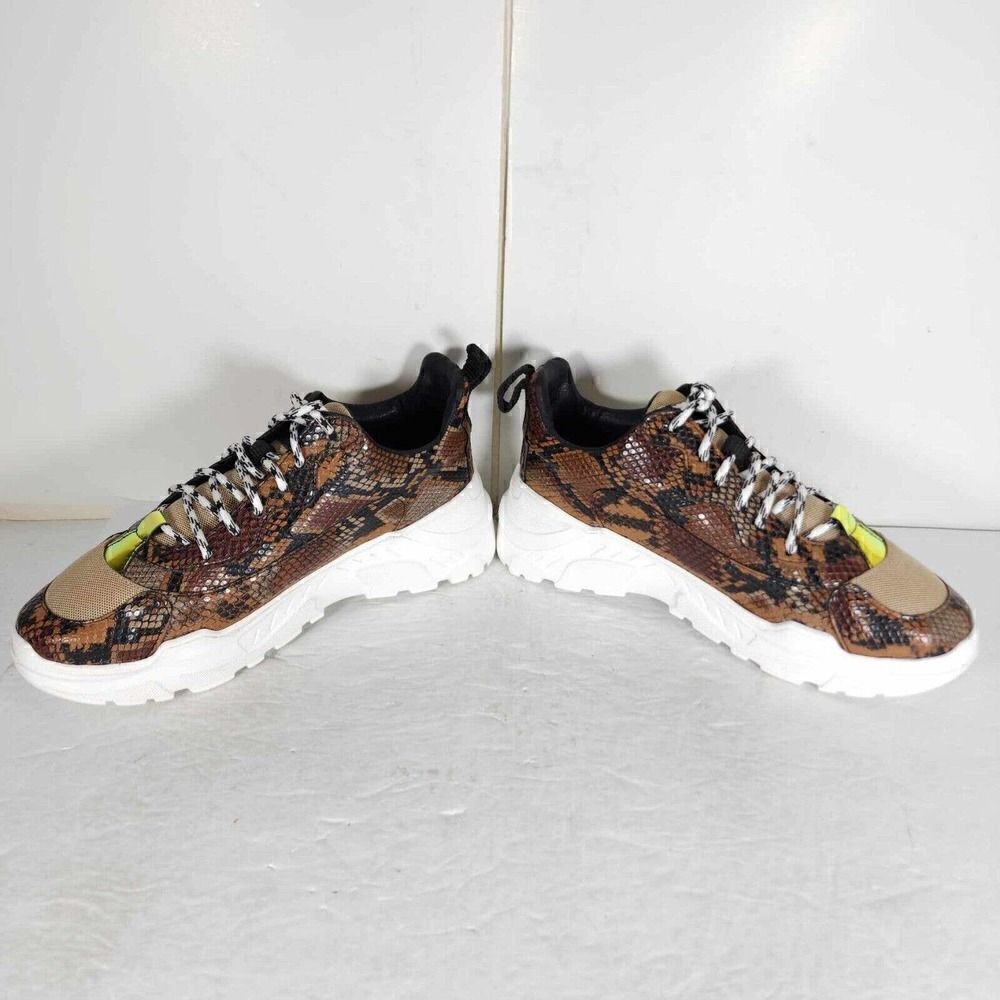 John Geiger Men's 003 US 7 Brown Python Law Top Casual Fashion Sneakers Shoes - Picture 5 of 12